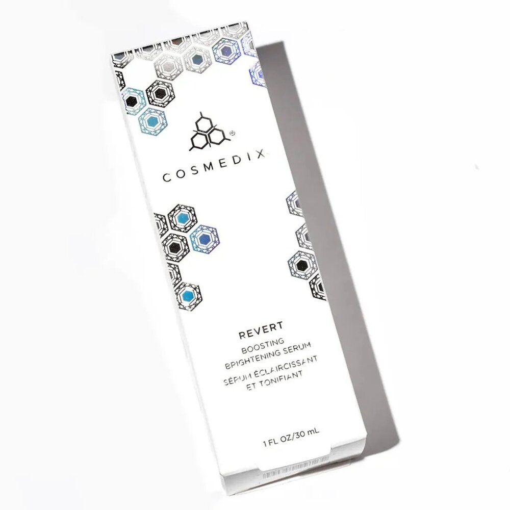 Skincare Cosmedix Revert Boosting Brightening Serum 1 oz 30ml reduce dark spots